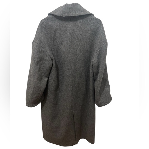 Zara Gray Oversized Kaban Jacket Size XS - Picture 3 of 4